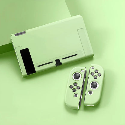 Protective Case Compatible with  Switch OLED Console and Joy-Cons,Switch Can Be Inserted in Dock with Shell Nintendo Switch Skin