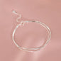925 Sterling Silver Hollow Heart Bracelets for Women Girls Vintage