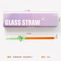 DecorBites™ Glass Flower Handle Stir Bar for Coffee Cocktails Mixology and Home Parties