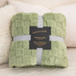 Waffle Blanket, Winter Knitted Blanket, Jacquard Braid Blanket, Warm Gift Blanket ,for Bed Sheet or Sofa Cover Four-season
