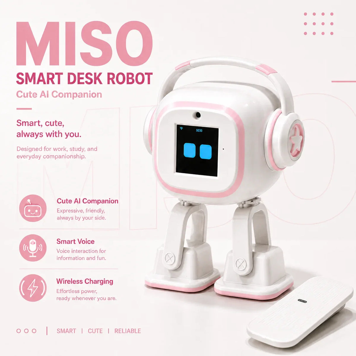 AI Robot | Multilingual Smart Chat, Interactive Assistant, Dancing Robot,  Desktop Companion，Desktop Toy Gift