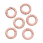 5Pcs Colorful  O Ring Spring Clasp Openable Round Carabiner Keychain Clips Hook Dog Chain DIY Jewelry Buckle Connector