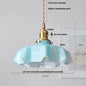 DecorBites™ Green Flower Glass Pendant Light for Kitchen Bar Restaurant, Modern Wire Adjustable Hanging Lamp