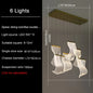 DecorBites™ LED Ceiling Chandelier Stairs Pendant Lamp Modern Novelty Lighting Living Room Dining Room