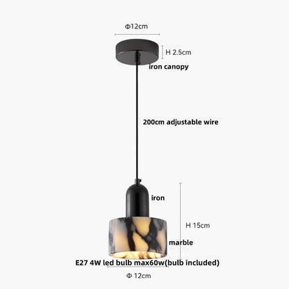 DecorBites™ LED Pendant Lamp Adjustable Wire Globe Hanging Light Fixtures