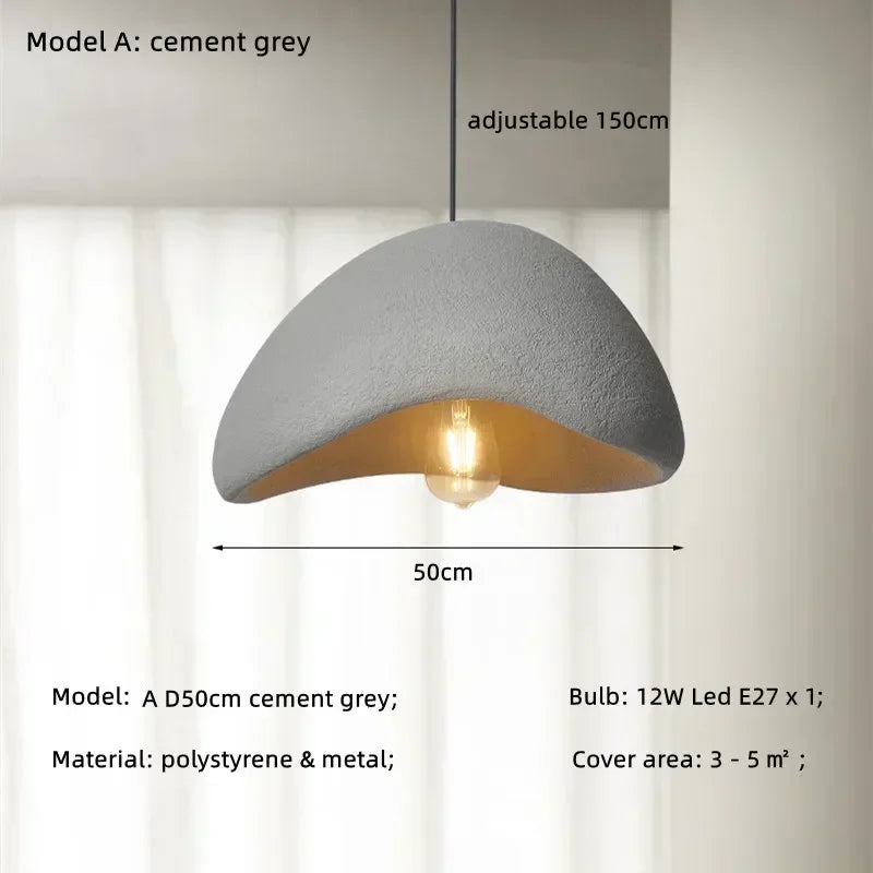 DecorBites™ Japanese Style Wabi-sabi LED Pendant Chandelier for Living, Dining, or Bar Decoration