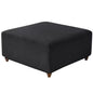 T-Shape Jacquard Square Stool Cover Ottoman Stool Cover Elastic Sofa Footrest Slipcovers for Living Room Office Home Decor