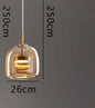 DecorBites™ Glass Pendant Lights for Bedroom Dinning Living Room Lighting Fixtures