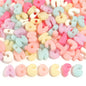 20-30pcs/lot Big Hole Cartoon English Letters Acrylic Beads Colored