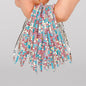 5pcs Fashion Colorful Acrylic Crystal Rhinestone Elastic Bracelet for