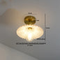 DecorBites™ Green Glass LED Ceiling Lamp for Home Living Room and Hallway Lighting