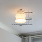 DecorBites™ LED Canopy Ceiling Light Glass Copper Luminaria De Teto