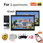 WiFi 10 Inch Video Door Bell Intercom System with RFID Doorbell Camera Family Multi Nits Apartment Video Door Phone Intercom