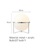 DecorBites™ LED Floor Lamp Chrome Metal Living Room Floor Light White Acrylic Ball
