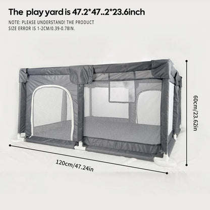 48"x48" Baby Playpen - Large Open-Floor Activity Center with Learning