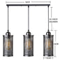 DecorBites™ Industrial Nordic Black Iron Cage Pendant Light Loft Hanging Lamp