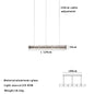 DecorBites™ Glass LED Chandelier: Modern Italian Design for Dining Room, Kitchen Island, or Home Luxury