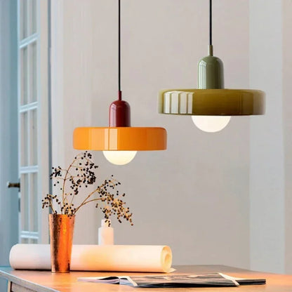 DecorBites™ Glass Led Macaron Ceiling Chandelier for Home Decor
