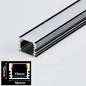 DecorBites™ LED Aluminum Profile Recessed U/YW-Shape Hidden Channel Milky Cover Bar Strip Light