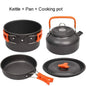 Camping Cooking Set Outdoor Aluminum Lightweight Equipment Camping