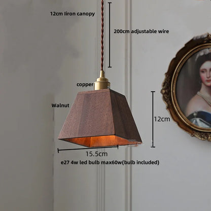 DecorBites™ Glass LED Pendant Lamp Copper Socket for Dining Living Room Decor