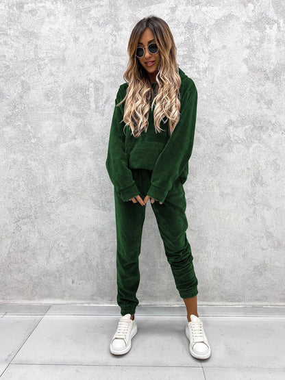 Autumn Winter Tracksuit Women Two Piece Set Oversized Hoodie