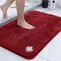 Super Absorbent Non-slip Bathroom Mat Plush Microfiber Quick Dry Washable Soft Bath Rug for Tub Balcony