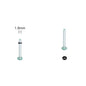 2pcs Glass Ear Gauges Stretching Kit Short Taper Expander 1.6-16mm