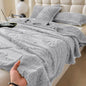 DecorBites™ Luxe Chiffon Butterfly Jacquard Throw: Soft & Cozy Blanket for Couch or Bed