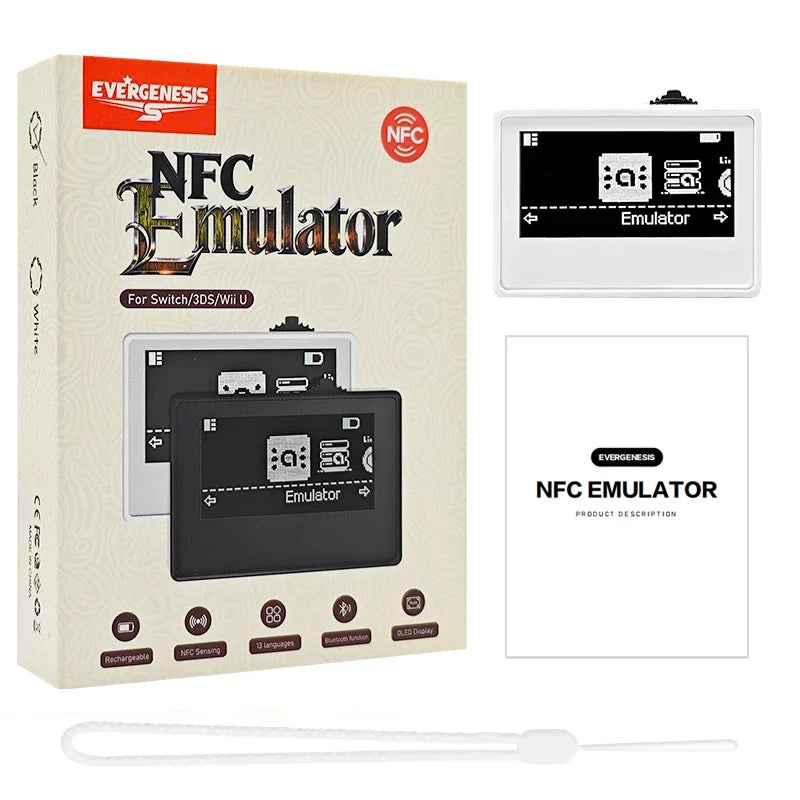 For Amiibo Chargeable Intelligent Simulator Emulator Bluetooth-Compatible Universal Writer for Switch2/Wiiu/3DS Game Accessories