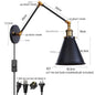 DecorBites™ LED Long Arm Wall Lamp with Pull Chain Switch for Home Hotel Bathroom