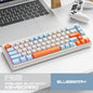 FREEWOLF M68 68 Keys Wireless Keyboard Mouse Combo, PBT RGB Tri-Mode Bluetooth/2.4G/Wired Keyboard, Silent Keyboard Mouse Set