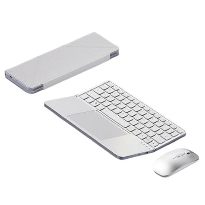 Bluetooth 5.3 Wireless Bluetooth Keyboard Portable Detachable Foldable Keyboard Universal with Touchpad Mini Foldable Keypad