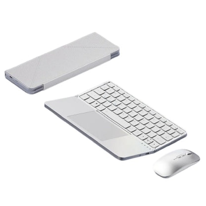 Bluetooth 5.3 Wireless Bluetooth Keyboard Portable Detachable Foldable Keyboard Universal with Touchpad Mini Foldable Keypad