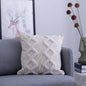 DecorBites™ Lace Tassel Cushion Tufted Sofa Pillowcase for Office Chair Pad