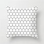 DecorBites™ Heart Stripe Pillow Cases | Black & White Polyester Cushion Covers