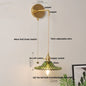DecorBites™ Green Glass Knob Switch LED Wall Lights for Kitchen, Bedroom, Living Room