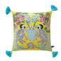DecorBites™ Luxe Cheetah Halo Pillowcase: Decorative Tassel Cushion Cover GG Style