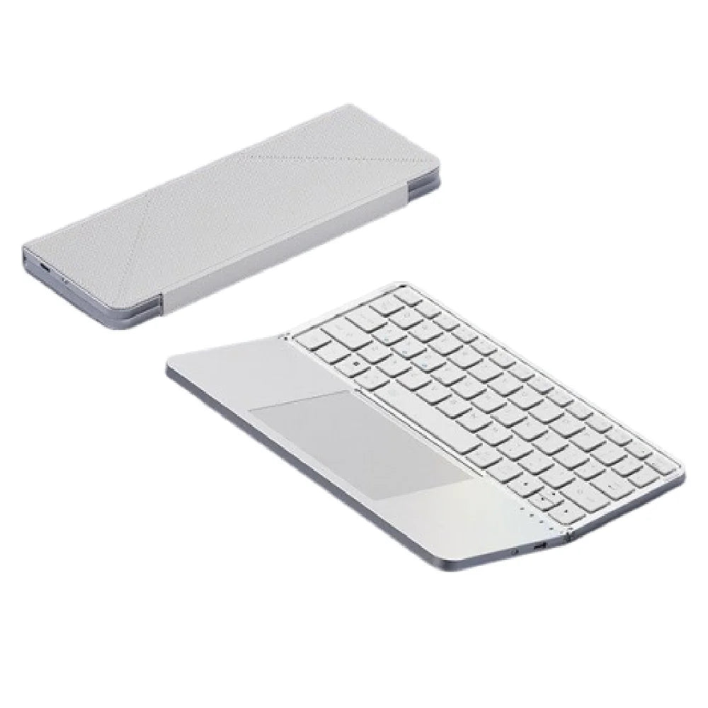 Bluetooth 5.3 Wireless Bluetooth Keyboard Portable Detachable Foldable Keyboard Universal with Touchpad Mini Foldable Keypad