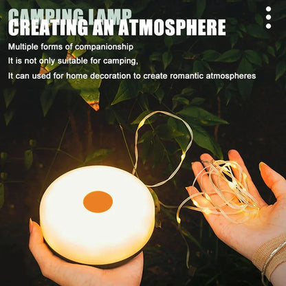Camping String Lights 2 in1 Outdoor Waterproof Portable Stowable