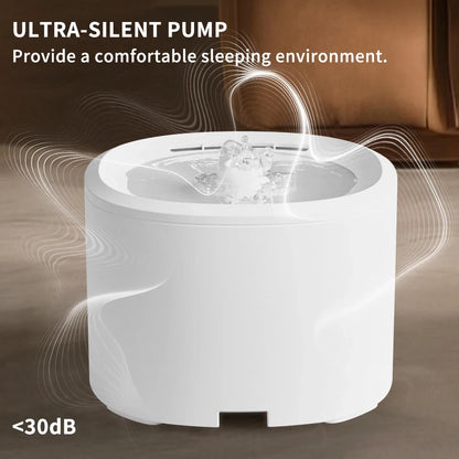 3L Automatic Pet Water Fountain with Ultra Quiet Pump and Circulating Filtration for Cats and Dogs