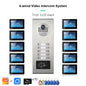 ANJIELO 2-12 Units Apartment Doorbell Video Intercom System Digital Frame Background Music Detection Preview NEW 2026