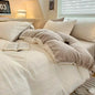 DecorBites™ High-Density Milk Fleece Warm Bedding Set for Winter
