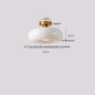 DecorBites™ Glass LED Ceiling Lamp Copper Walnut Modern Living Room Lighting Fixtures