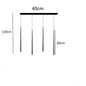 DecorBites™ LED Chandelier: Modern, Dimmable Ceiling Light for Living Room, Kitchen, Staircase