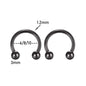 2pcs Stainless Steel Crystal CZ Tragus Piercing Helix Studs Earrings