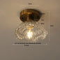 DecorBites™ Glass LED Ceiling Lamp Iron Base Nordic Modern Simple Design