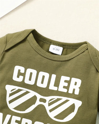 0-18 Months Newborn Baby Boy 3PCS Clothes Set Letters Print Short