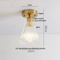 DecorBites™ Glass LED Ceiling Light for Living Room, Modern Copper Canopy, Nordic Style Fixtures