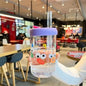DecorBites™ Kawaii Glasses with Lid and Straw Bubble Tea Cup - 550ml Cute Drinkware